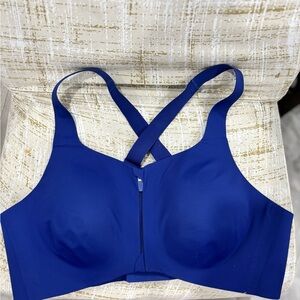 KNIX Sports Bra Catalyst Front Zip - Cobalt Blue